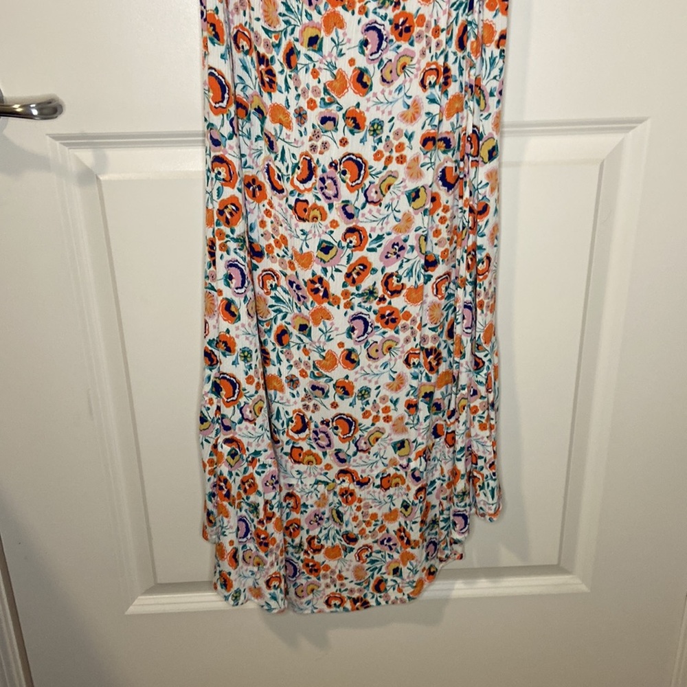 Brickell Off-White Floral Print Button-Front Swim Cover-Up - Picture 6 of 6